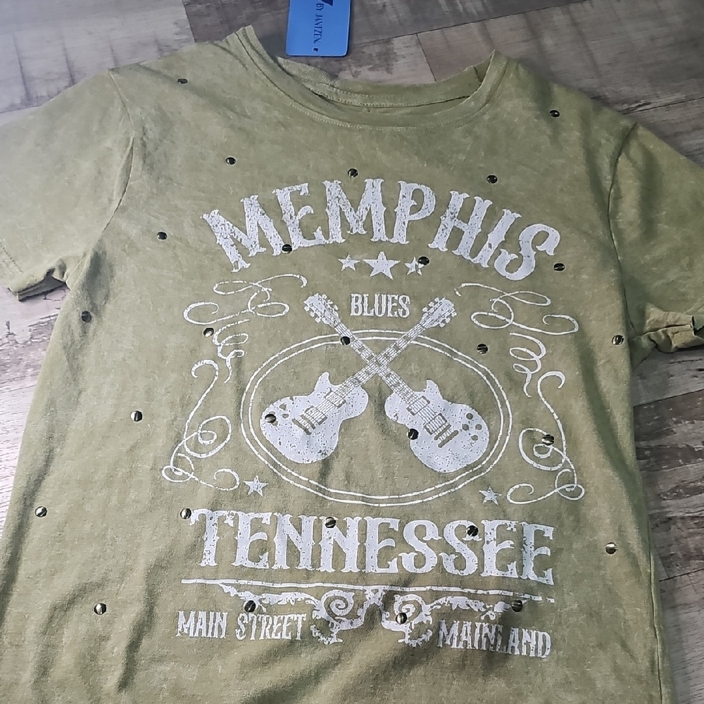 Jantzen Olive Memphis Blues Tee